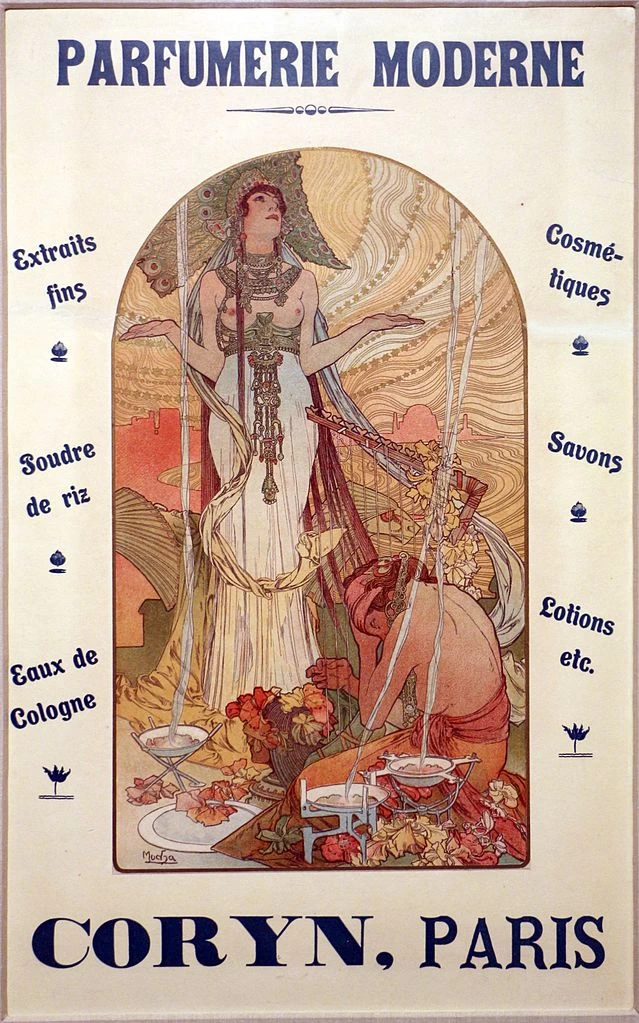 Alfons Mucha - coryn parfumerie moderne, 1898